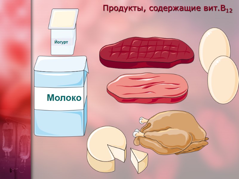 Продукты, содержащие вит.В12